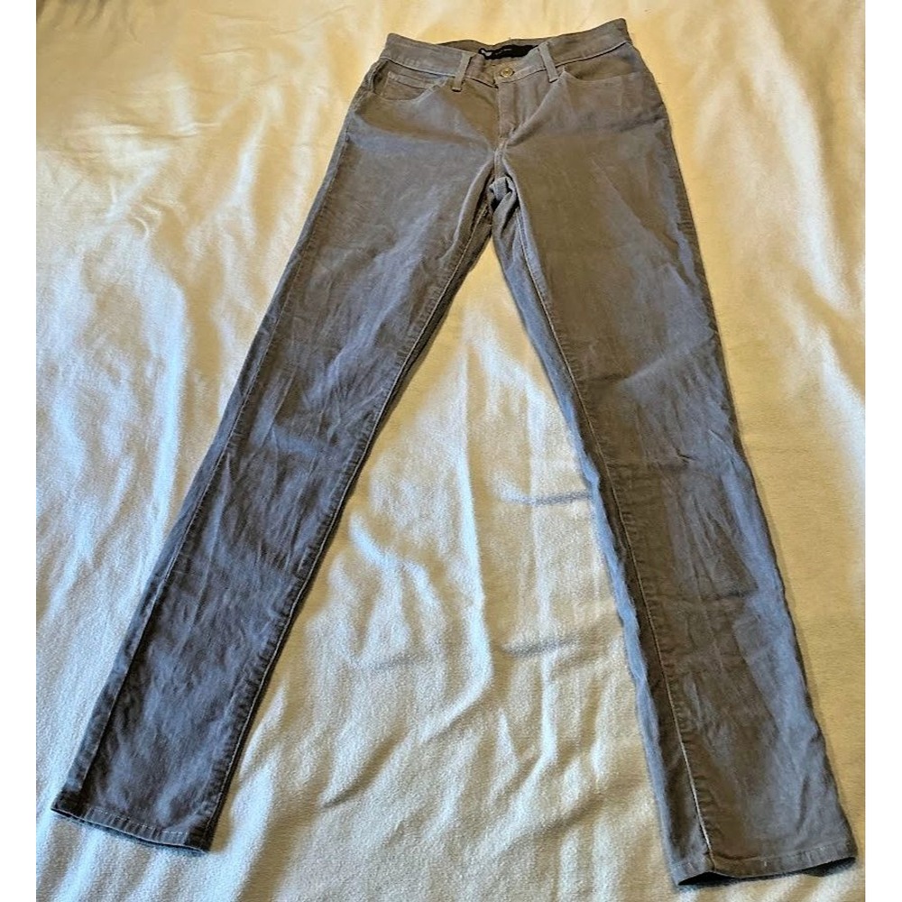 Levis Hi Rise Skinny Corduroy Jeans Size 2/26 Womens Gray #25111